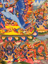 Yamantaka Masterpiece Large Thangka - Art Of Tibet