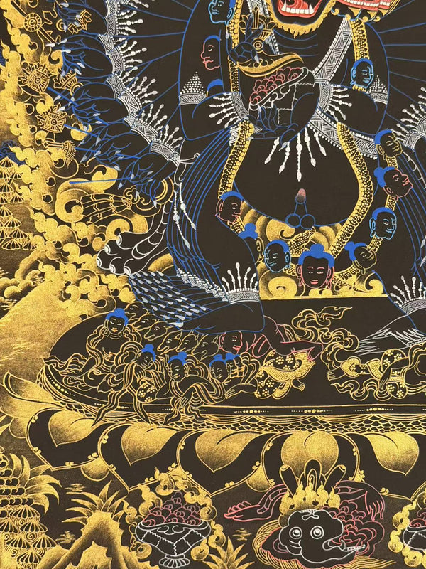 Yamantaka Masterpiece Thangka - Art Of Tibet