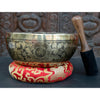 Medicine Buddha with Om Mantra Carved Singing Bowl