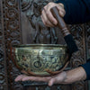Manjushri with Om Mantra & Vajra Carved Singing Bowl