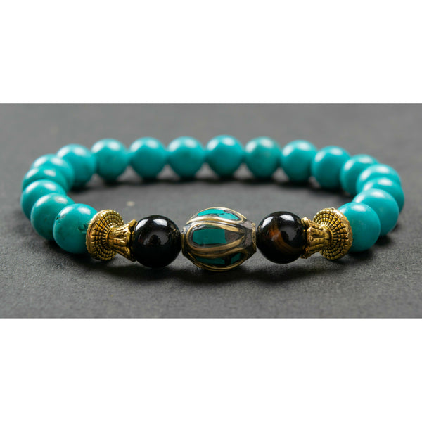 Tibetan Turquoise Elevate The Mind Bracelet