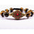 Tiger Eye Wheel Of Dharma Charm Bracelet