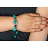 Tibetan Turquoise and Lapis Evil Eye Protection Charm Bracelet