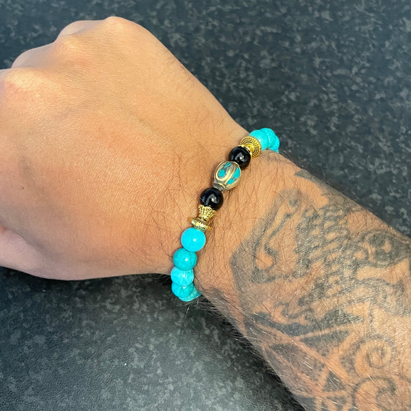 Tibetan Turquoise Elevate The Mind Bracelet