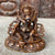 Jambhala in Consort Pure Copper Statue