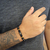 Matt Black Onyx Anchor Inlaid Hope Bracelet
