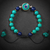 Tibetan Turquoise and Lapis Evil Eye Protection Charm Bracelet