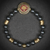 Love and Strength Hematite Stone Bracelet with Lotus Charm