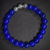 Blue Agate Om Bracelet