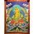 Kubera Thangka Painting - Silk Framed