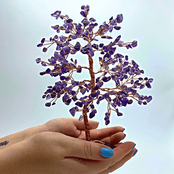 Amethyst Calming Tree Of Life - Art Of Tibet