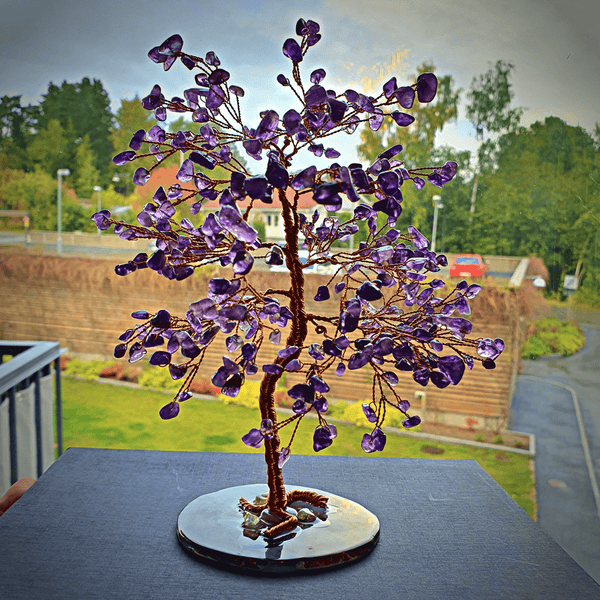 Amethyst Calming Tree Of Life - Art Of Tibet