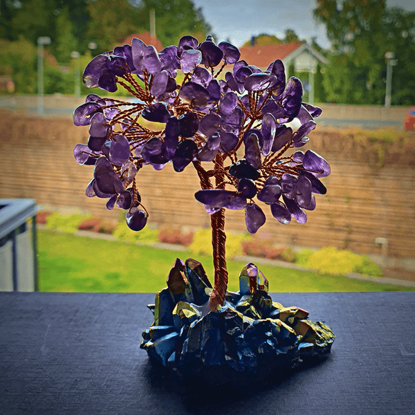 Amethyst Calming Tree Of Life - Art Of Tibet