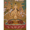 Chenrezig Compassion Buddha Thangka - Art Of Tibet