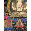 Chenrezig Masterpiece Large Thangka Painting - Art Of Tibet