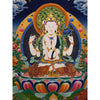 Chenrezig Masterpiece Large Thangka Painting - Art Of Tibet