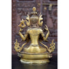 Chenrezig Pure Bronze Statue - Art Of Tibet