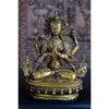 Chenrezig Pure Bronze Statue - Art Of Tibet