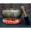 Chenrezig with Om Mantra Carved Singing Bowl - Art Of Tibet