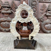 Chenrezig with Throne Copper and Silver Plated Statue - Art Of Tibet