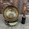 Dharma Chakra Carved Singing Bowl - Art Of Tibet