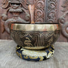 Dharma Chakra Carved Singing Bowl - Art Of Tibet