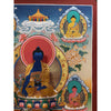 Eight Set Medicine Buddha Large Thangka - Art Of Tibet