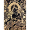 Green Tara Black and Gold Thangka - Art Of Tibet