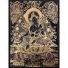 Green Tara Black and Gold Thangka - Art Of Tibet