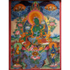 Green Tara Large Thangka - Art Of Tibet