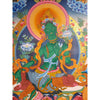 Green Tara Large Thangka - Art Of Tibet