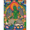 Green Tara Large Thangka - Art Of Tibet