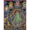 Green Tara Large Thangka - Art Of Tibet