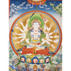 Mother Goddess Chundi Tibetan Thangka Painting - Art Of Tibet