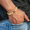 Rose Quartz with Citrine Divider Bracelet - Art Of Tibet