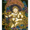 White Jambhala Tibetan Thangka - Art Of Tibet